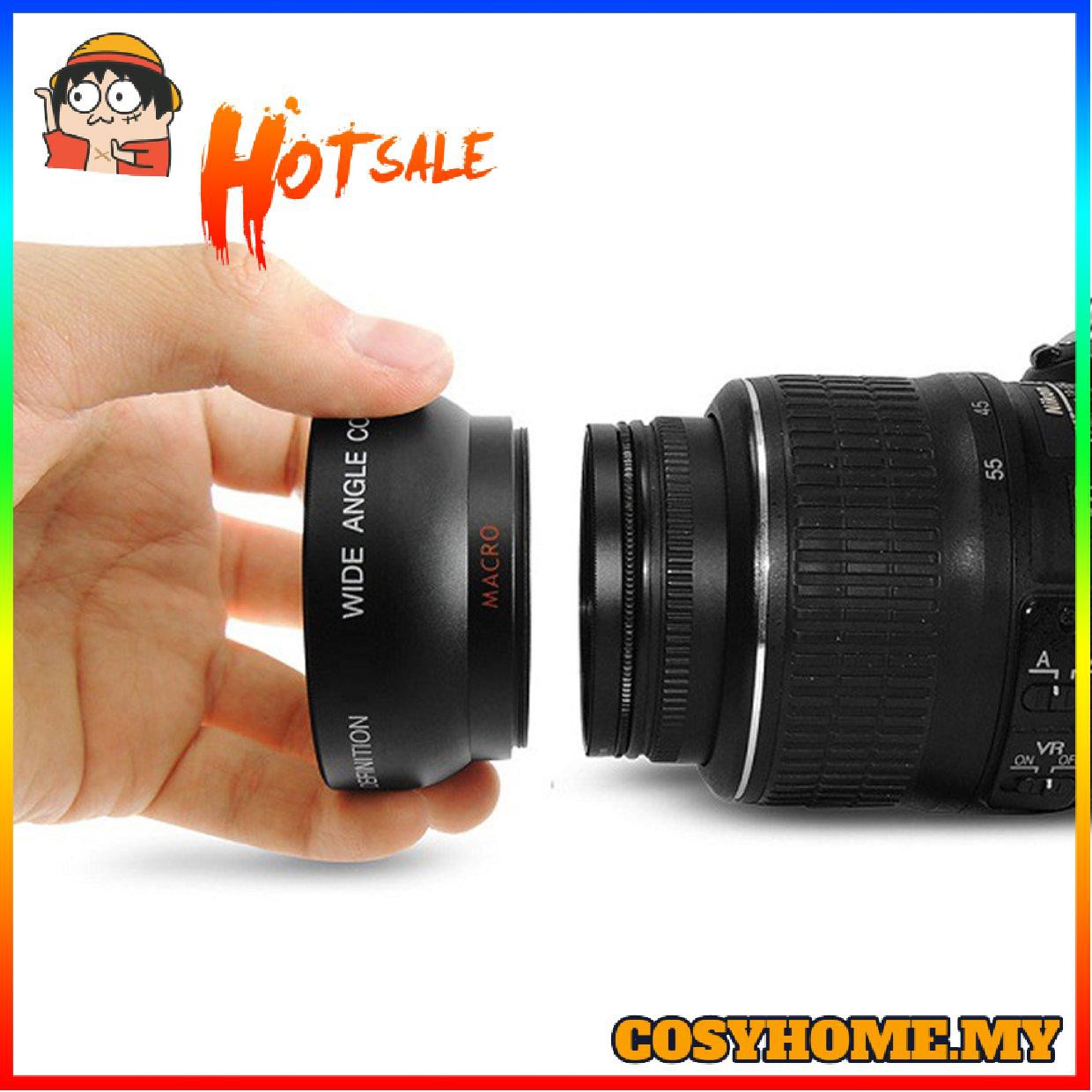 Thấu Kính Macro Góc Rộng 52mm 0.45 X Cho Nikon D3200 D3100 D5200 D5100