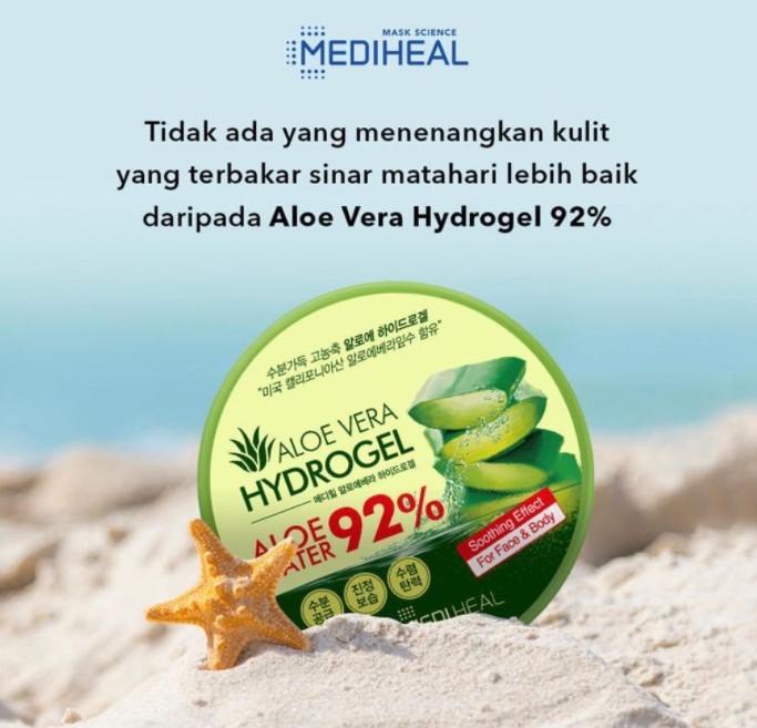 MEDIHEAL ALOE VERA HYDROGEL 300ml Soothing Gel Womens Skincare Facial