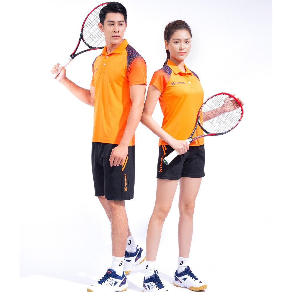 Quần thể thao nữ cầu lông, bóng chuyền, tennis, Chất thun thể thao, không xù, không bai nhão, Hermod Lqw01