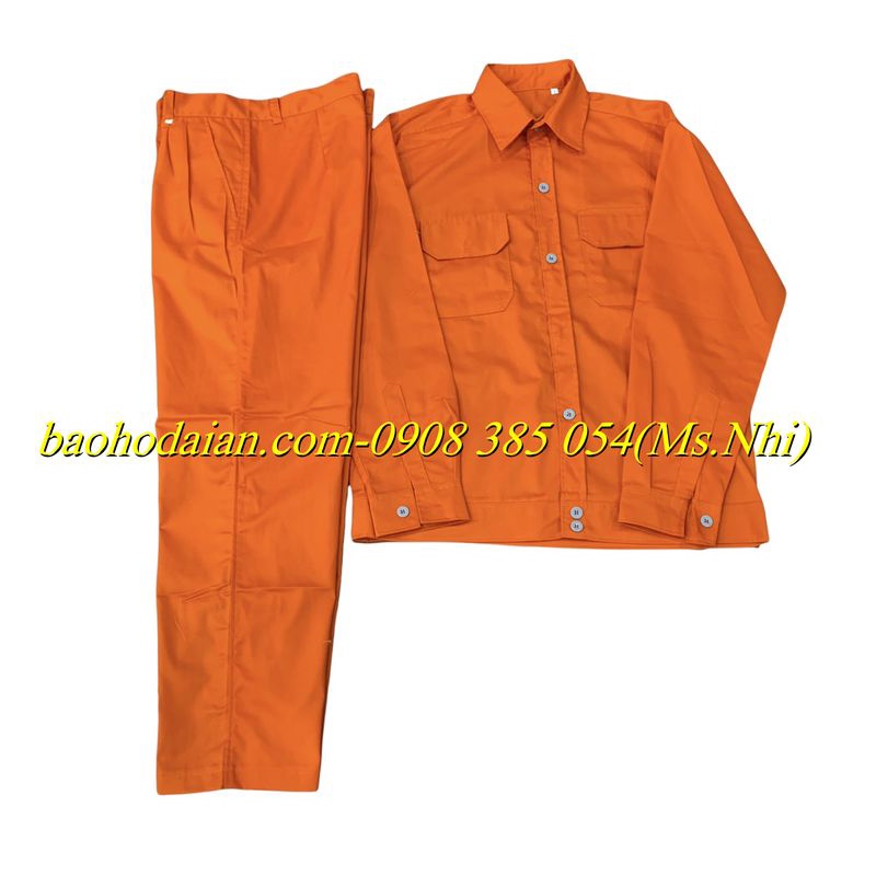 Quần Áo Công Nhân Vải Kaki 65/35 Dài Tay