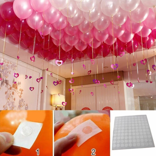 Set 100 miếng keo dán bong bóng trần nhà trang trí giáng sinh/ đám cưới tiện dụng