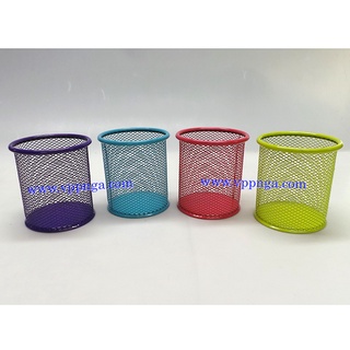 [MUA SỈ GIẢM 10%] Hộp cắm viết sắt tròn (027251) (1 hộp)