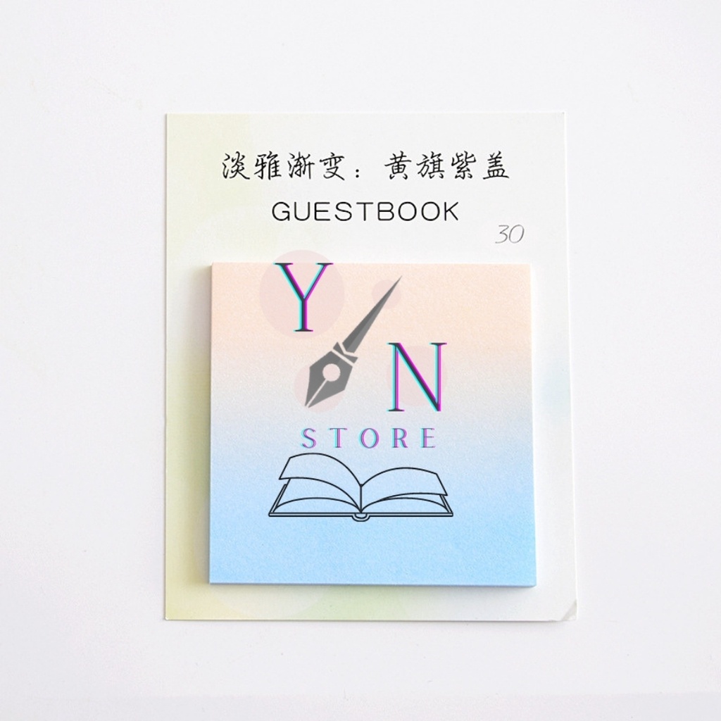 Giấy Note Guestbook Đa Sắc 30 Tờ