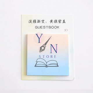 Giấy Note Guestbook Đa Sắc 30 Tờ