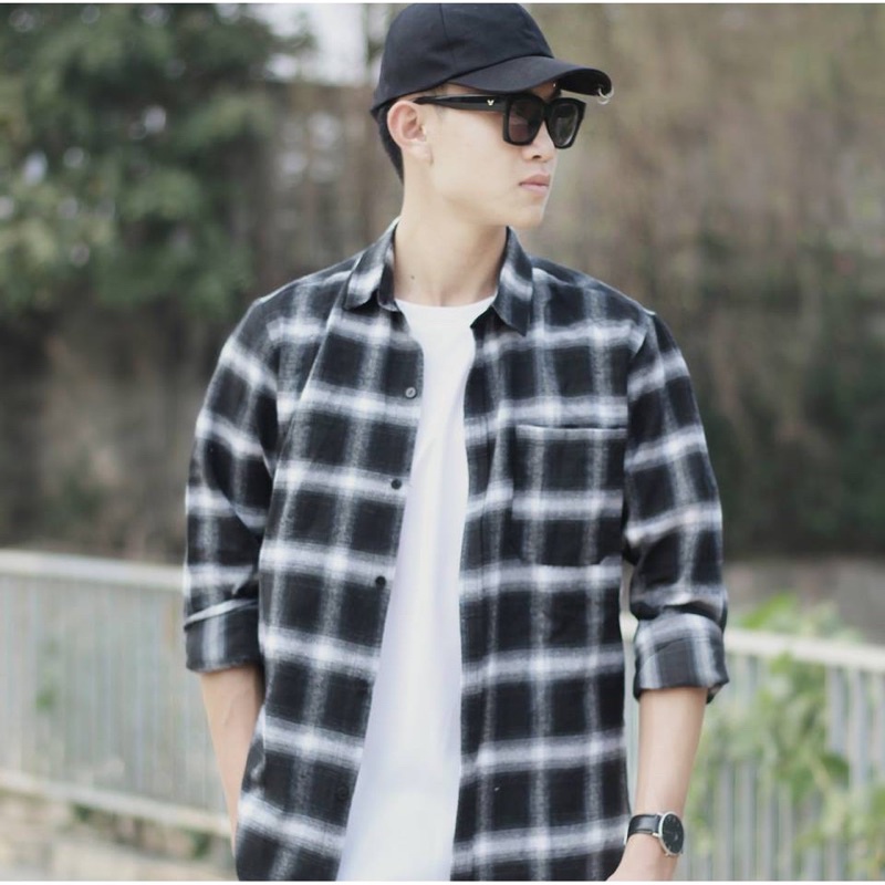 Áo Sơ Mi Kẻ Nam Hàng Si