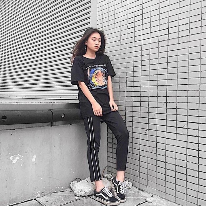 Quần jogger nữ chất Umi Hàn Quốc phối sọc 2 bên, hàng cực hot đủ size | BigBuy360 - bigbuy360.vn