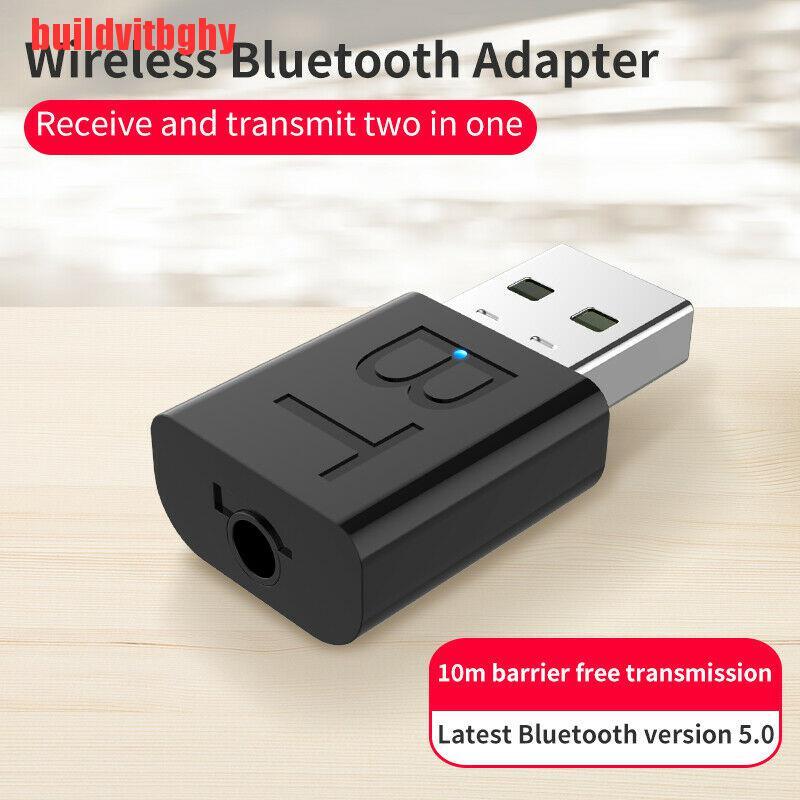 (Mua-Code) Usb Bluetooth 5.0 Audio Adapter For Tv Pc Auto Speaker
