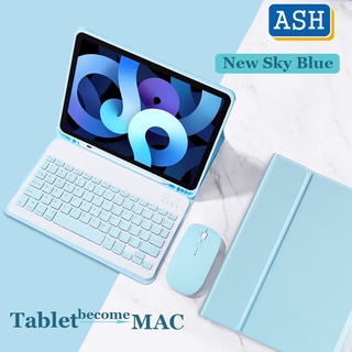 Ốp máy tính bảng da nắp lật kèm bàn phím cho iPad Pro 11 2021 9th Gen 10.2 8th 7th 9.7 2018 6th 5th Air 4 3 2 1 Mini 6 5