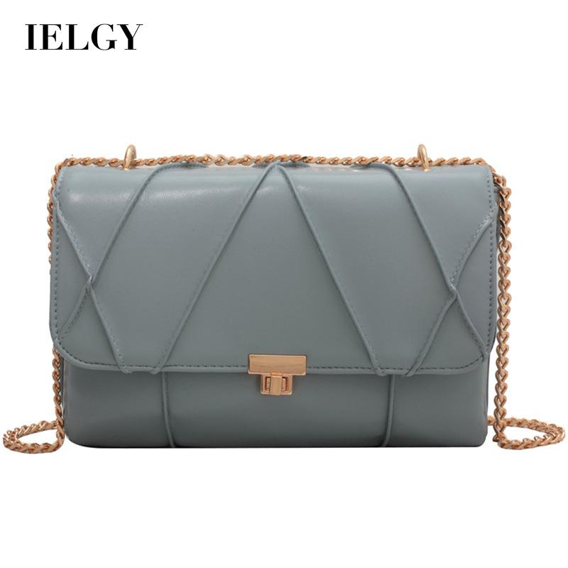 Túi Đeo Chéo Dáng Vuông Nhỏ Phối Dây Xích Nhiều Màu Sắc Thời Trang Cho Nữ