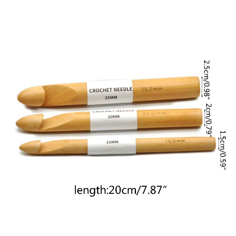 Set 3 Kim Móc Len 15 / 20 / 25mm