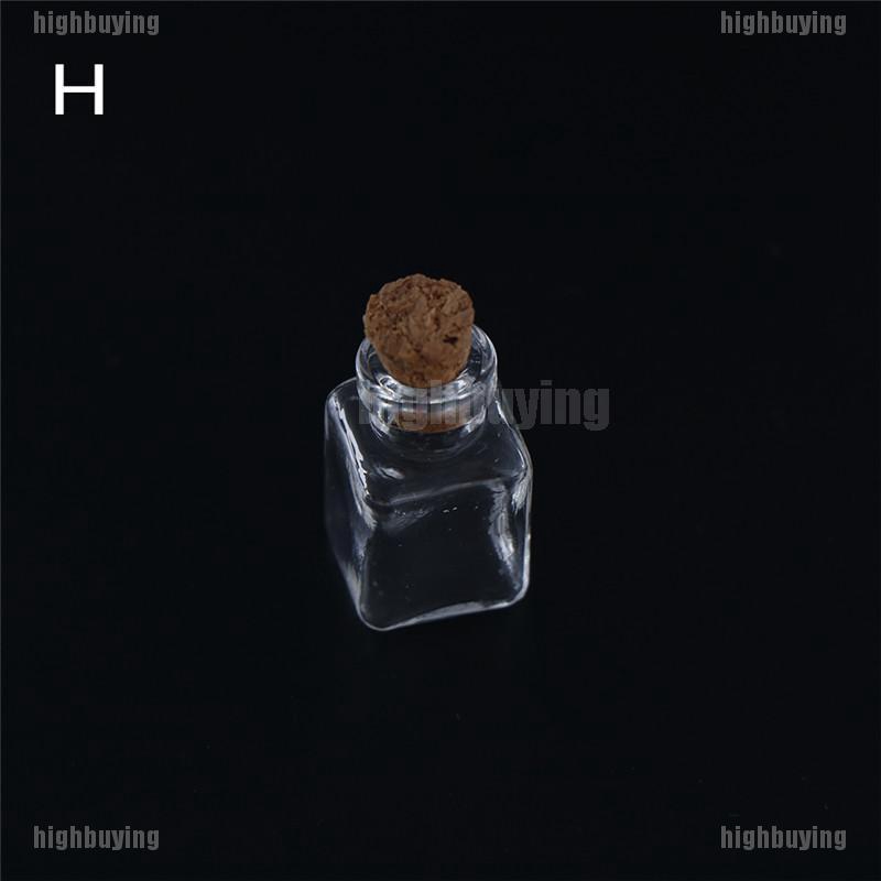 Mặt Vòng cổ Hình Lọ Điều Ước Bằng Kính Và Nút Bần