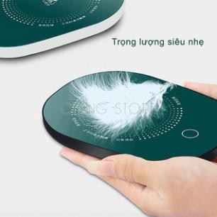 Bộ cốc sứ pha cafe kèm đế hâm nóng cốc bằng điện cao cấp, hàng chính hãng