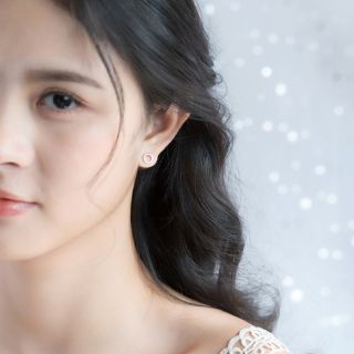 2 đôi Stub earing tròn đính đá S925 e6506