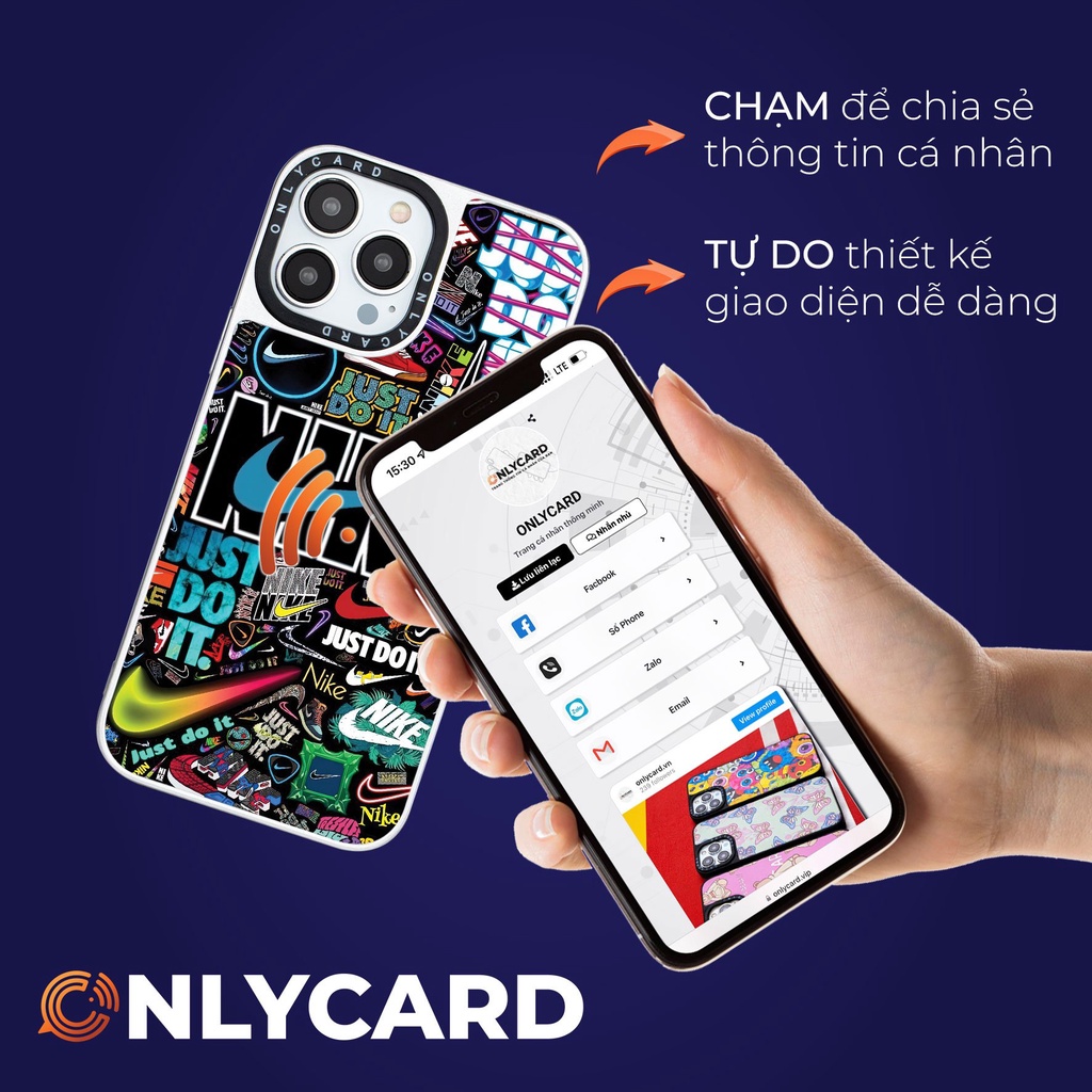 Ốp lưng thông minh Onlycard_Nik_03/Dành cho các dòng IPhone 7/7plus/8/8plus/x/xr/xs/11/12/13/pro/promax