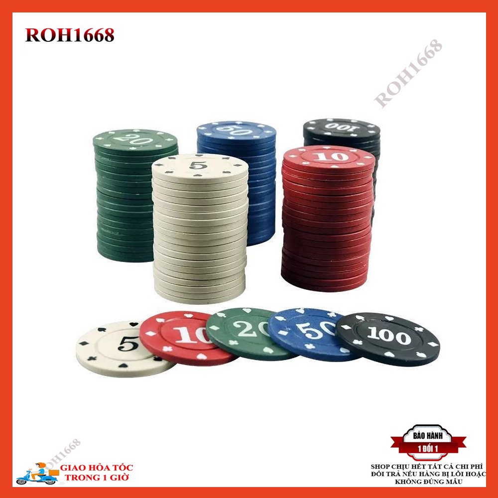 Lốc 20 chip phỉnh Poker