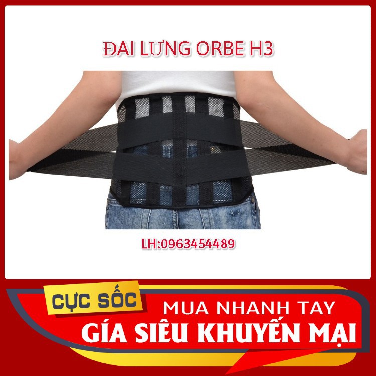 Đai lưng ORBE H3 mỏng thoáng cho mùa hè