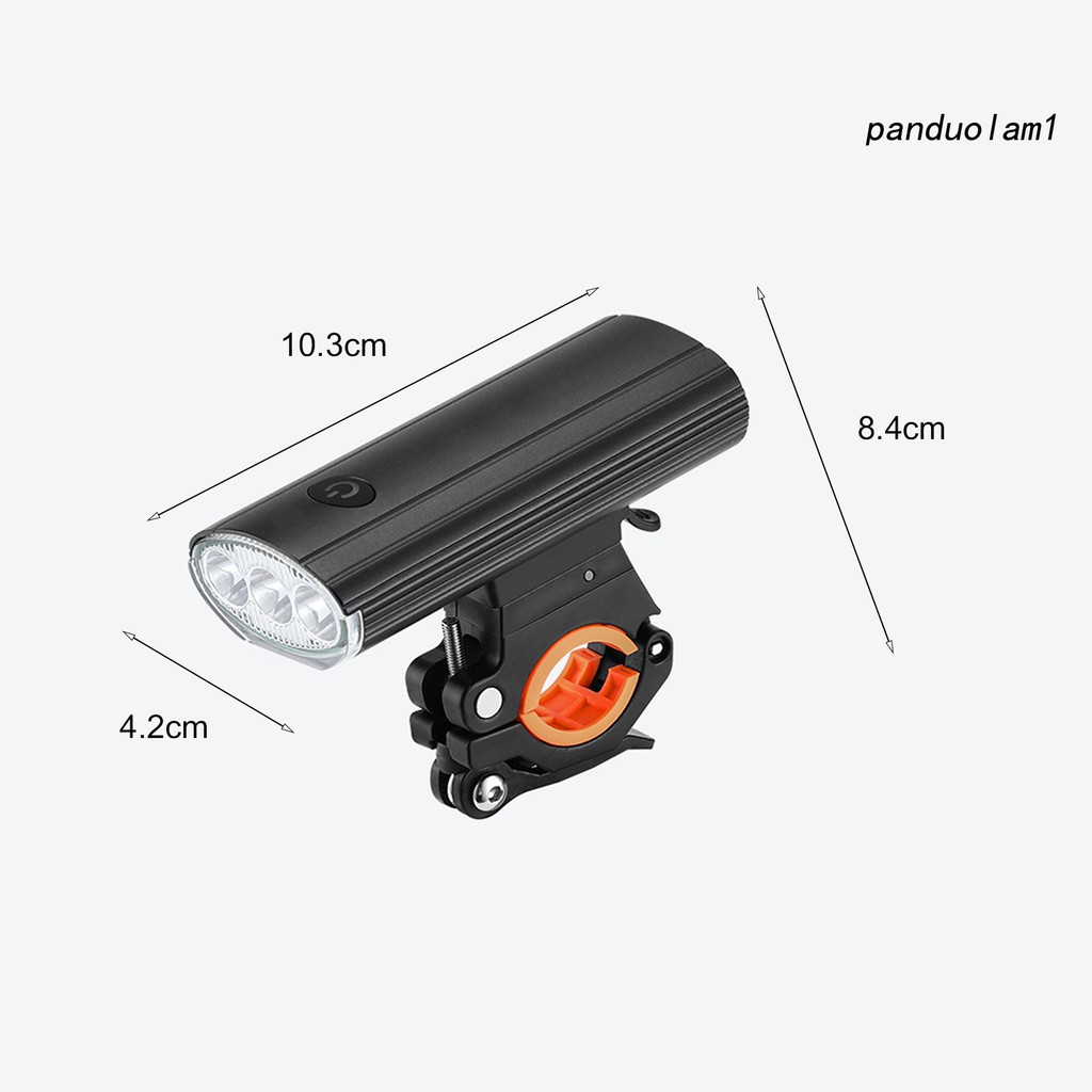 Đèn Pha Xe Đạp, 3 Bóng Led, Sạc Bằng Usb, Có Thể Điều Chỉnh Được, Dùng Cho Xe Đạp, Đi Kèm Pin Sạc