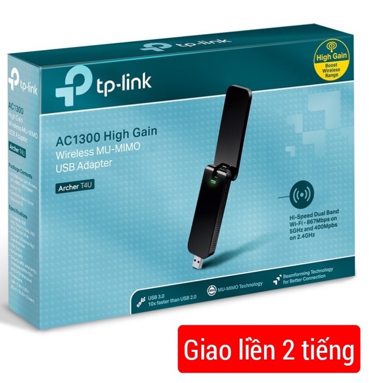 [Hỏa Tốc] USB USB WiFi TP LINK 1300Mbps T4U và Nota Usb WiFi 6 AX 1800Mbps nâng cấp wifi 6 cho pc hoặc laptop windows