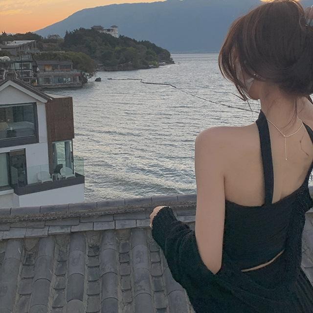 Áo Hai Dây Màu Trơn Thời Trang Mùa Hè Mới Gợi Cảm