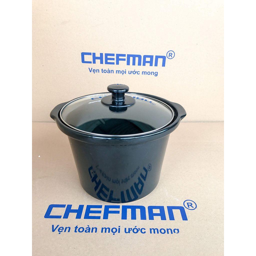 Nồi Hầm chefman 1.5L - Nồi kho cá -nấu cháo -hầm sương cao cấp CHEFMAN 1.5L