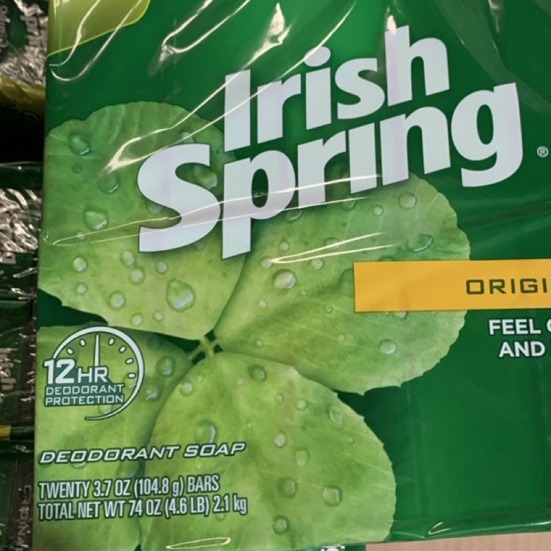 Lốc 20 cục xà bông IRISH SPRING MỸ 104.8g - date 2025 | BigBuy360 - bigbuy360.vn