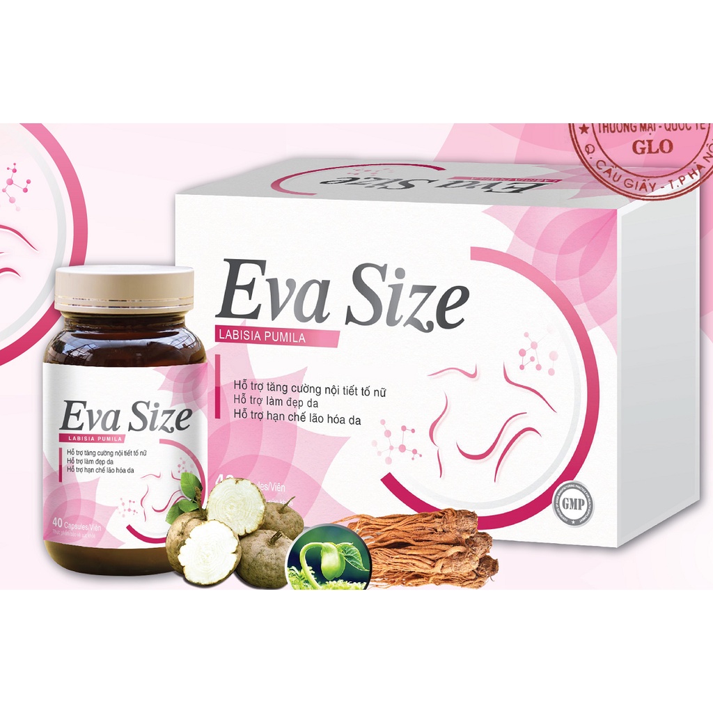 Eva size  Viên uống hỗ trợ tăng vòng 1, đẹp da, mờ nám