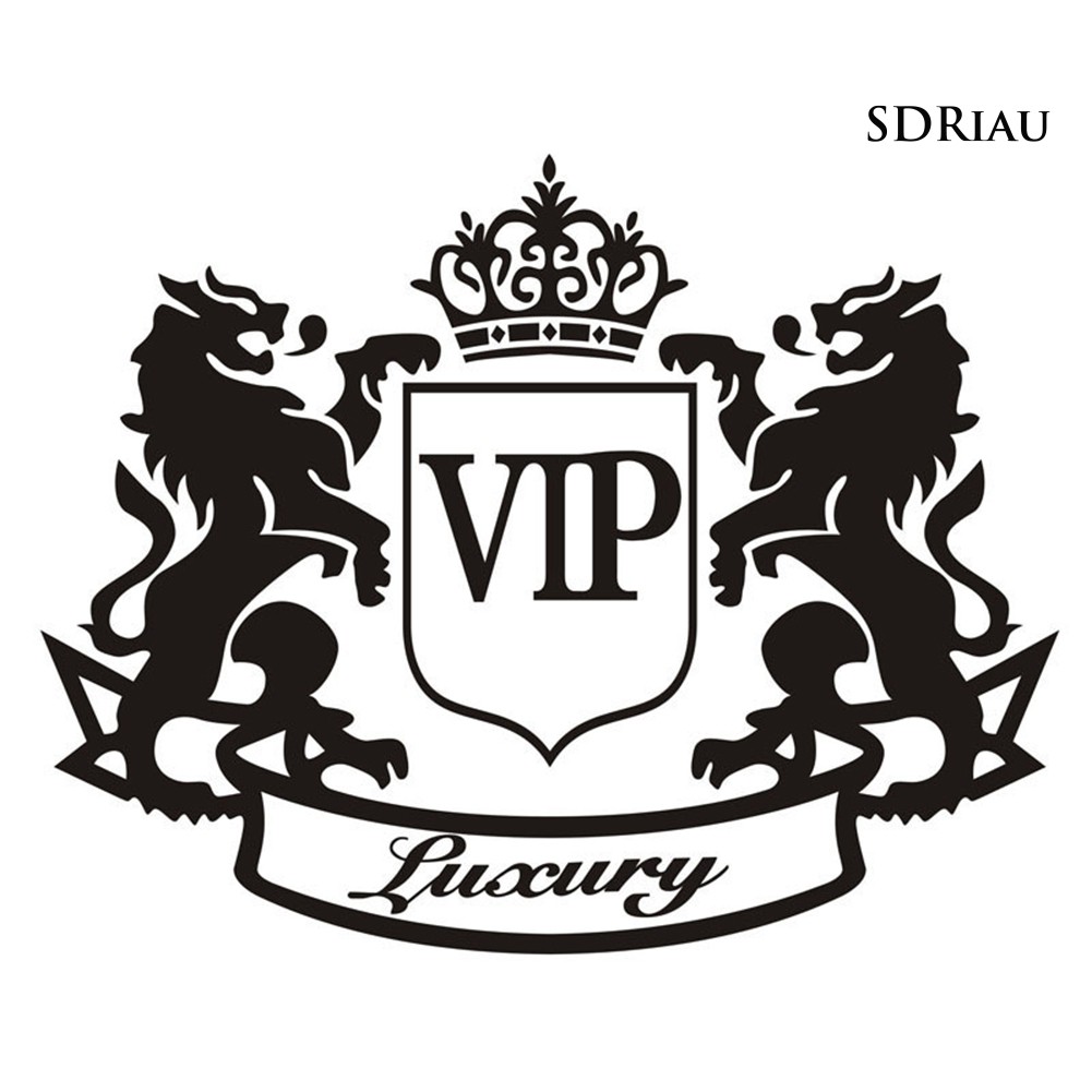 Miếng dán trang trí xe hơi hình họa tiết chữ vip