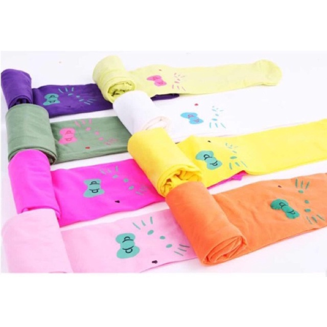 Quần Tất Cotton Mỏng Co Giãn Dành Cho Bé Gái