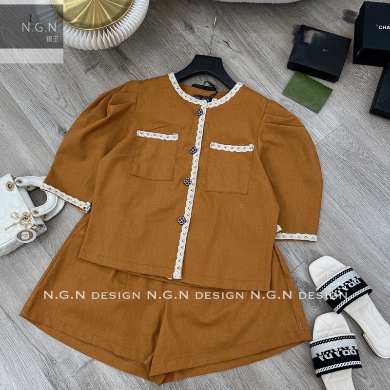 Bộ line cúc hoa viền ren