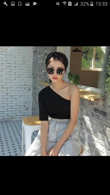 Áo THUN NỮ LỆCH VAI