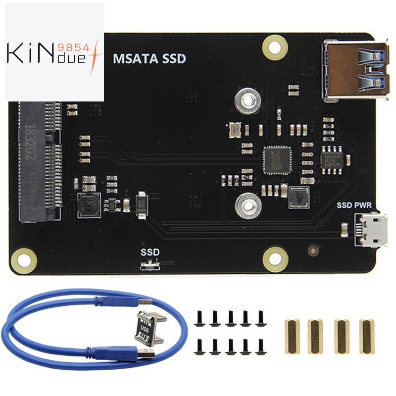 Raspberry Pi 3 Model B+(Plus)/3B Msata Ssd Storage Expansion Board X850 V3.0 Usb