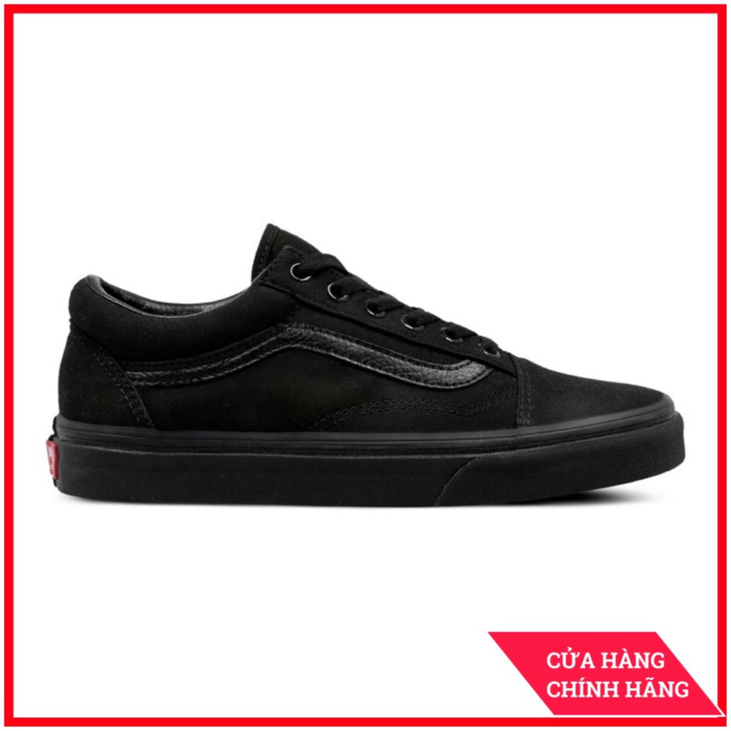 Giày Sneaker [REAL] Vans-Old-Skool-All-Black-VN000D3HBKA