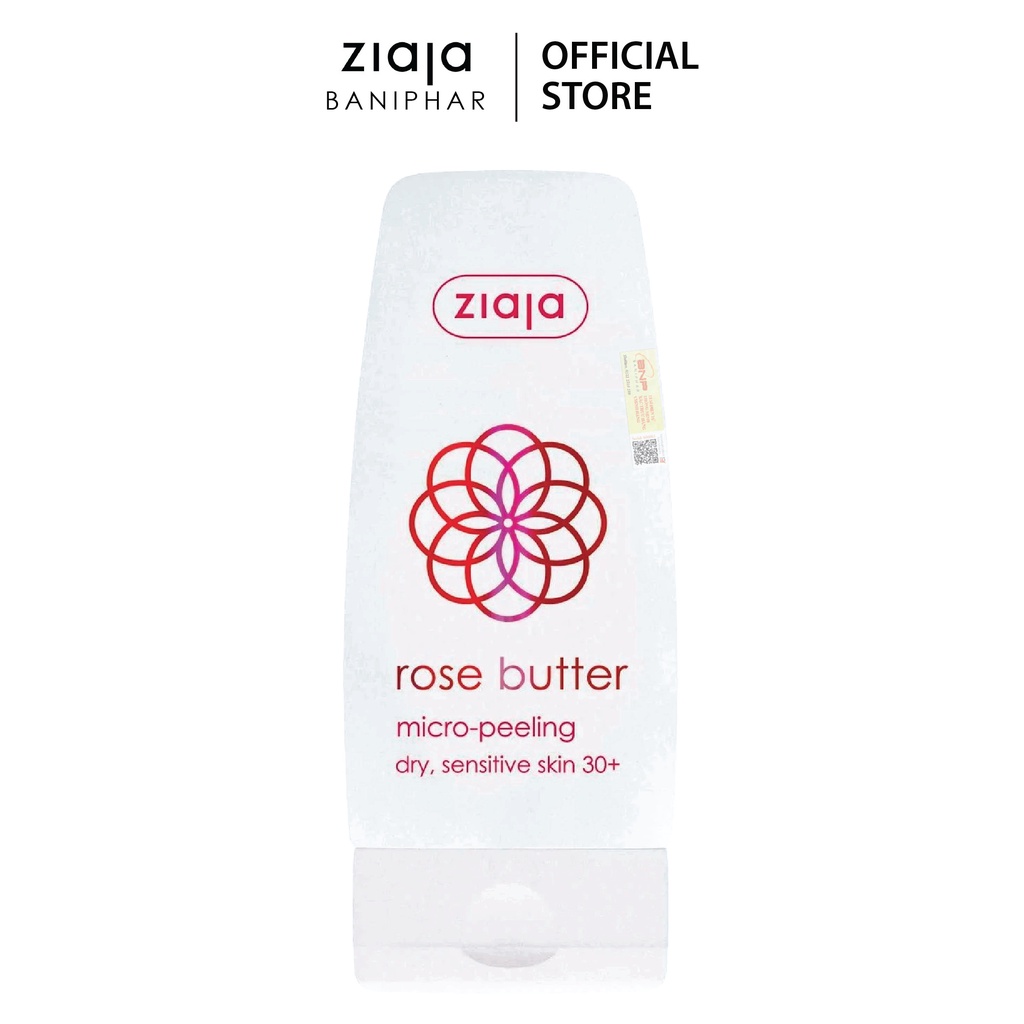 Tẩy tế bào chết Ziaja rose butter micro-peeling chiết xuất từ Hoa Hồng 60ml