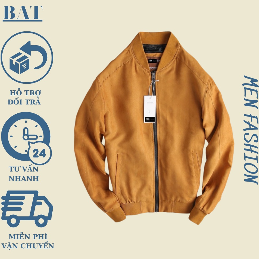 Áo bomber nam BAT ,Áo khoác da lộn , áo khoác bomber nam form rộng với phong cách ulzzang hàn quốc.