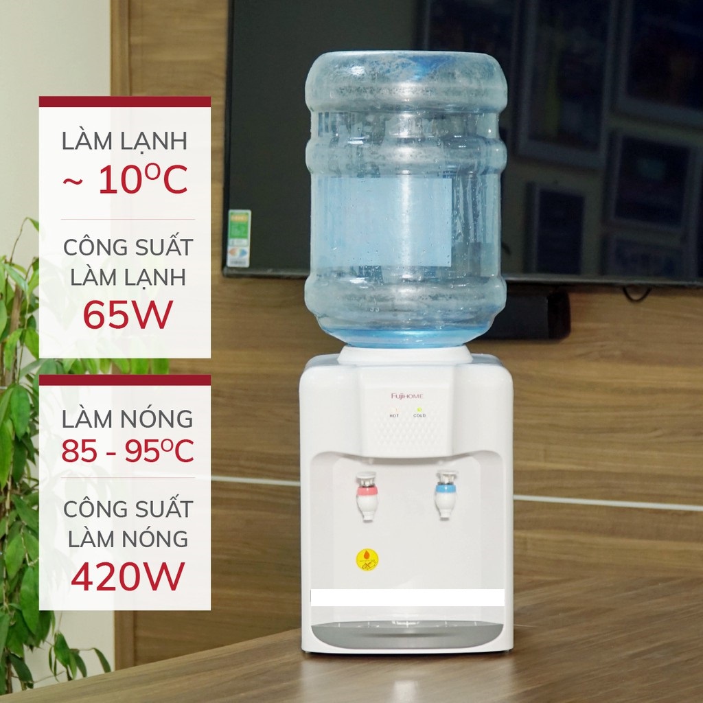 Cây nước nóng lạnh để bàn mini Fujihome WD5510E