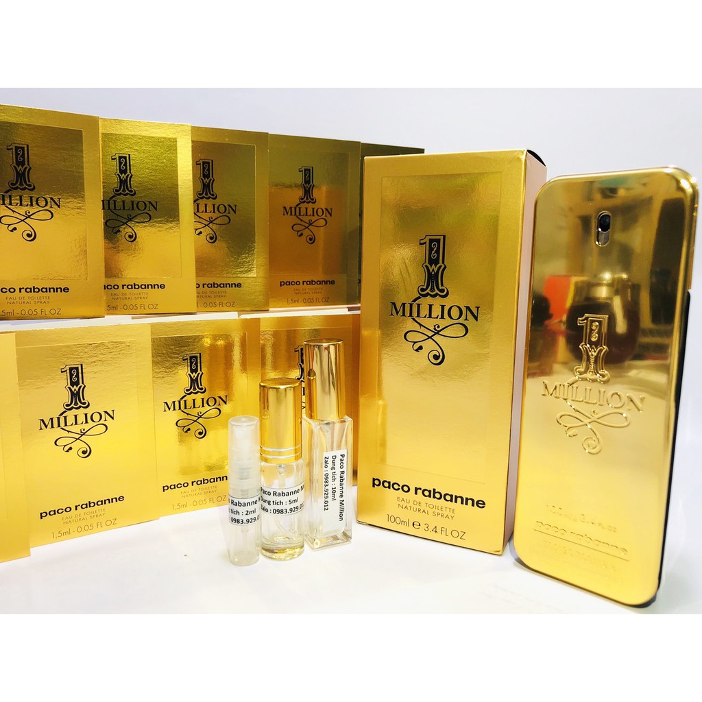 [Mẫu thử 2,5,10ml]Nước hoa Paco Rabanne 1 Million | BigBuy360 - bigbuy360.vn