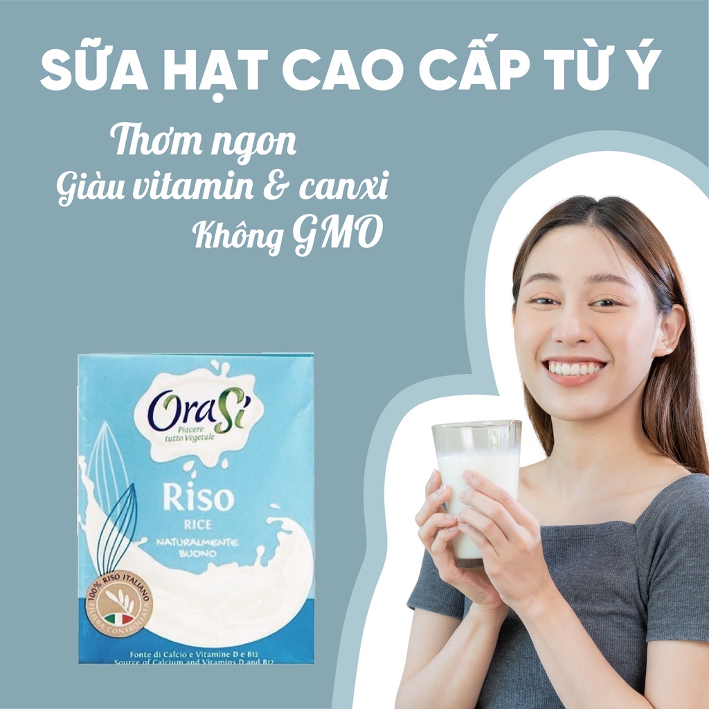 [Mã BMBAU50 giảm 7% đơn 99K] Lốc 4 hộp sữa gạo Orasi 4 200ml