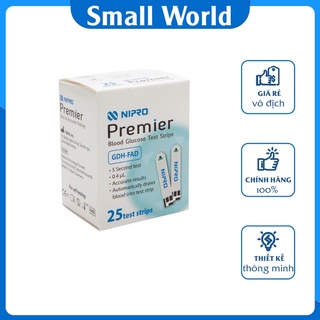 Que Thử Đường Huyết, Que Thử Tiểu Đường, Que Đường Huyết Nipro Premier α hộp 25 que