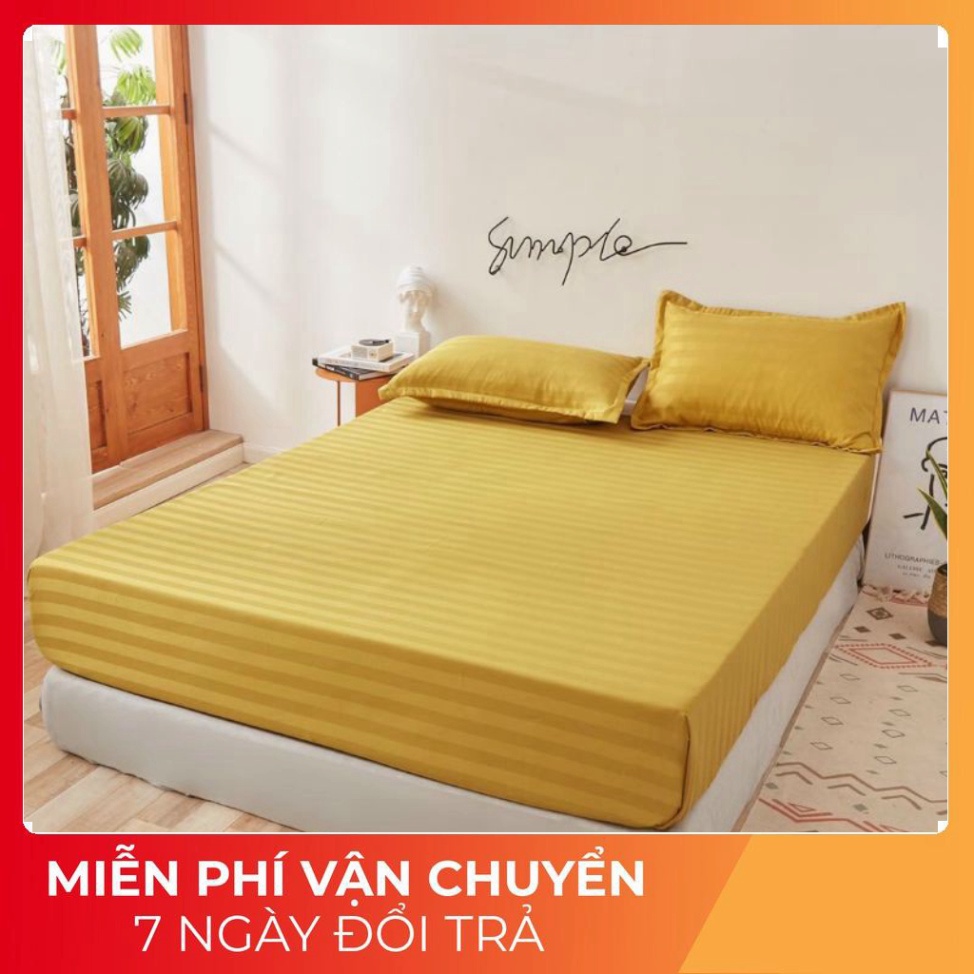 [HÀNG ĐẸP] Bộ Ga Gối Cotton 3F Chuẩn Khách Sạn, Vải Bóng , Mềm mịn , không phai, xù -Cotton 3f Ấm Êm Decor