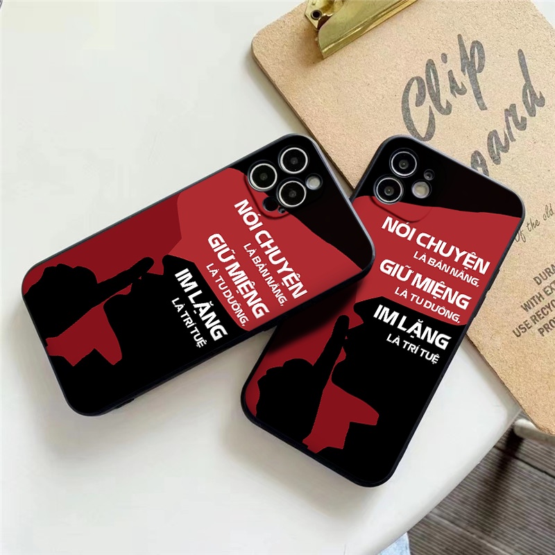 Ốp iphone &quot;Nói Chuyện Là Bản Năng, Giữ Miệng Là Tu Dưỡng, Im Lặng Là Trí Tuệ&quot; đủ dòng iphone 13 Pro Max - 6