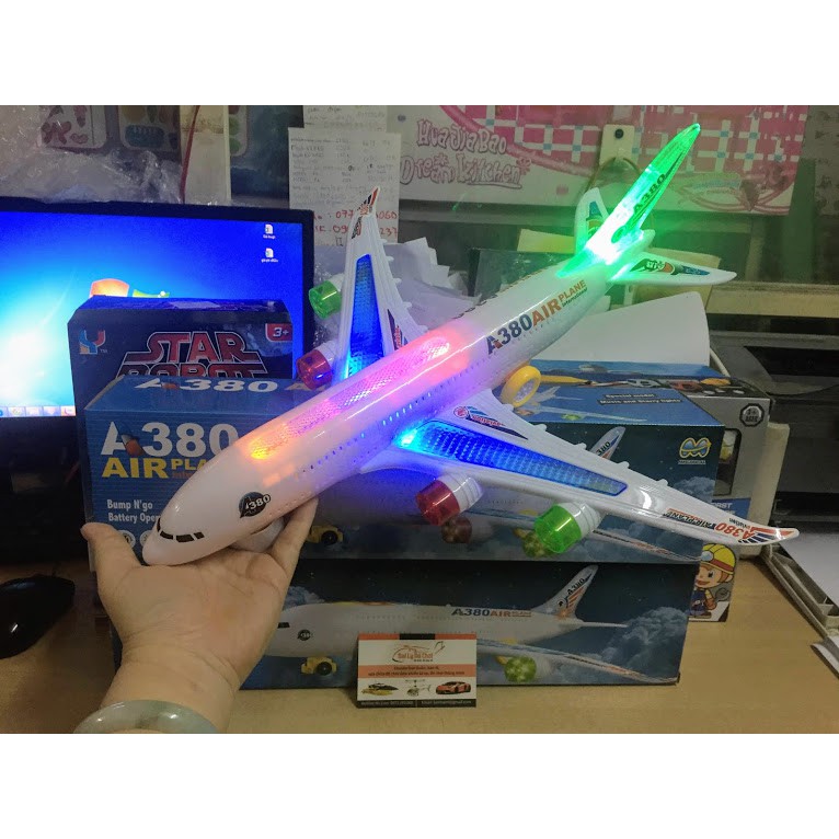 Mô hình máy bay Air plane A380 chạy bằng pin hãng Ming Xing Jia