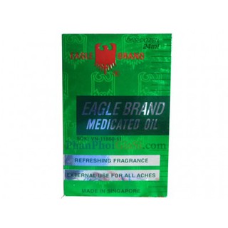 Dầu Gió Xanh Con Ó Eagle Brand Singapore ( MỘT NẮP-HÀNG CHÍNH HÃNG)