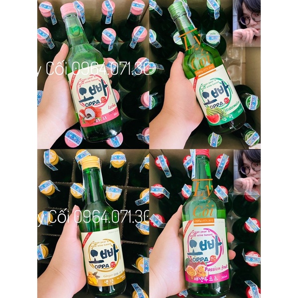 (17 vị) Nước Gạo Lên Men Vị Trái Cây Hàn Quốc Hiệu Good Day, Korice, Oppa, Jinro