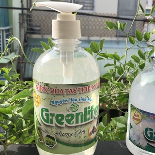 Nước rửa tay Greenlife 500ml, hương cốm, Eco, tphcm