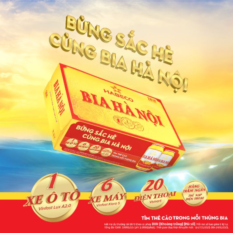 Bia Hà Nội - Thùng 24 lon × 330ml