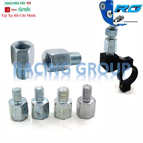 Ốc Đổi Ren Thuận Ngược Lắp Gương Xe Máy Thời Trang - Ốc Nâng Chân Kính Chiếu Hậu Xe Máy 8Ly 10Ly Lắp Kính Kiểu Rizoma