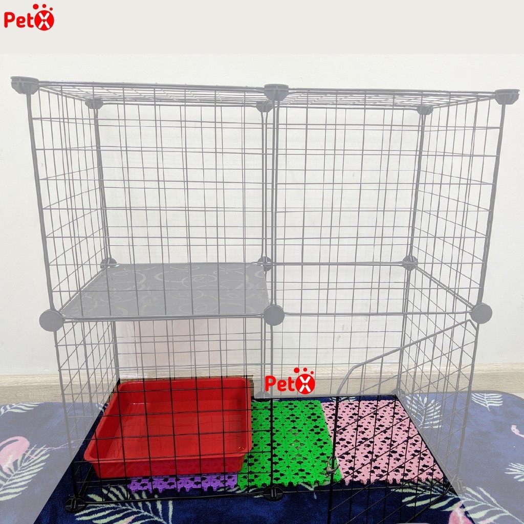 Tấm lót sàn chuồng mèo, chuồng chó bằng nhựa nhiều màu bằng nhựa PVC 20x30cm