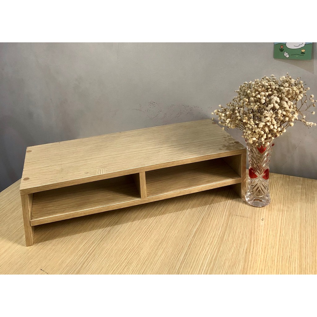 Kệ gỗ decor đặt bàn nâng màn hình máy tính. Kệ gỗ nhiều chức năng để sách vở | BigBuy360 - bigbuy360.vn