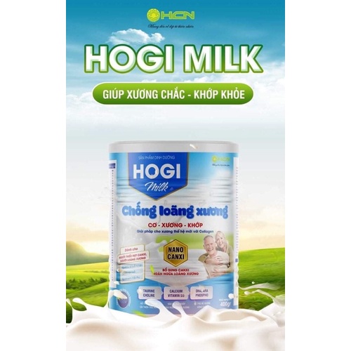 Sữa chống loãng xương Hogi milk 400g bổ sung Canxi giúp xương chắc ,khớp khỏe