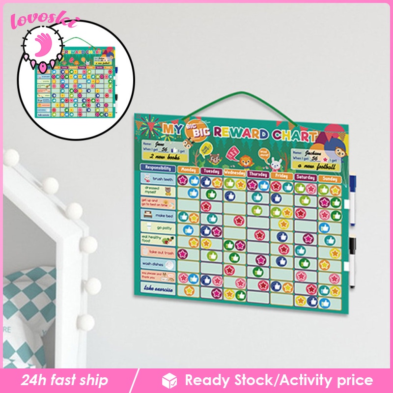 Đồ Chơi Bảng Thưởng Từ Tính Sáng Tạo Có Thể Tái Sử Dụng Cho Bé